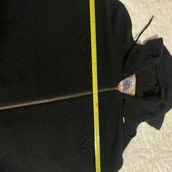 L.A.M.B. Black Hooded Sweater Vest - Picture 11 of 11